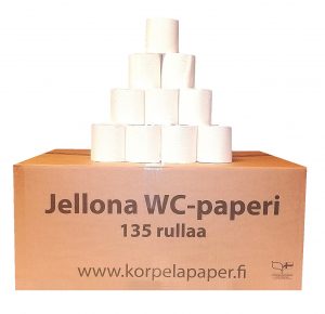 3-kerros WC-paperi ilman muovisia kääreitä