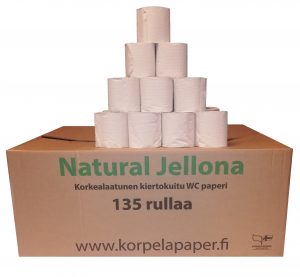 UUTUUS! NATURAL JELLONA WC-PAPERI Ilman muovisia kääreitä